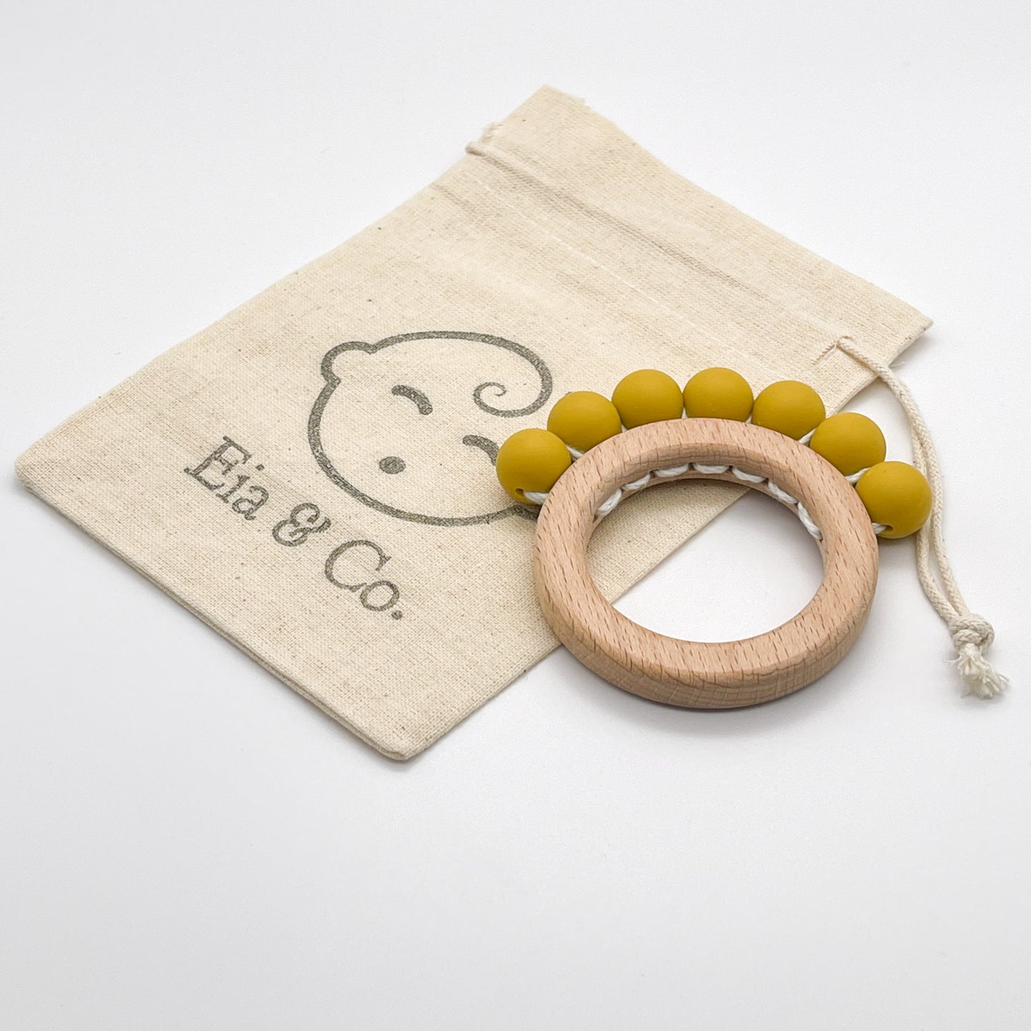 Bear Paw Teether - Mustard