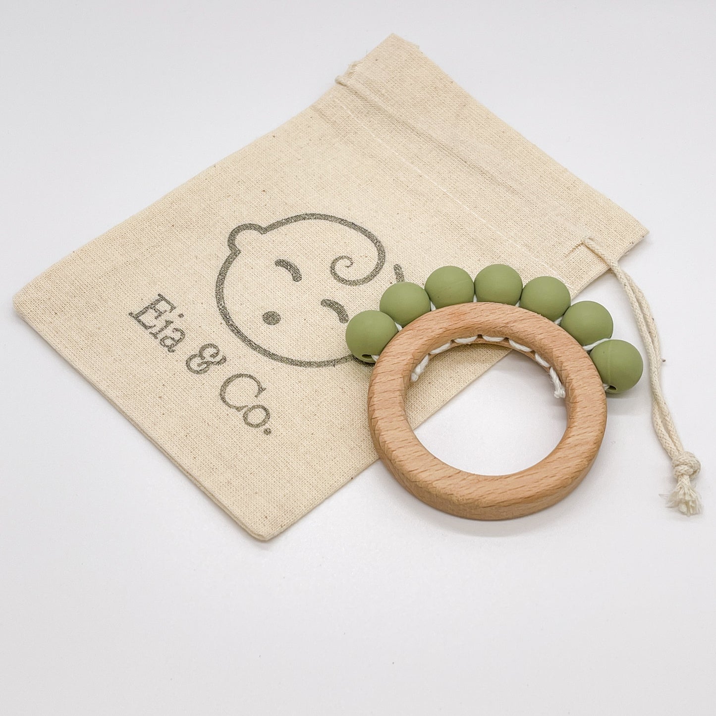 Bear Paw Teether - Moss