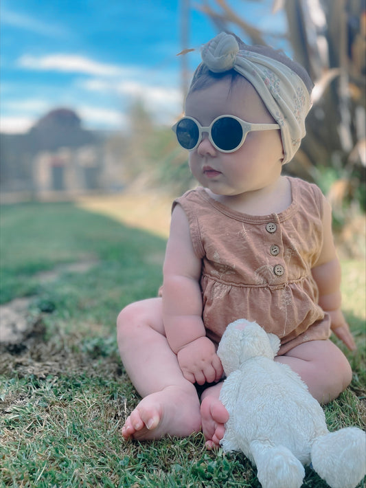 Flexible Baby Sunglass - Ivory