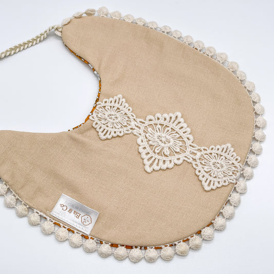 Handmade Dribble Bib - Dandelions