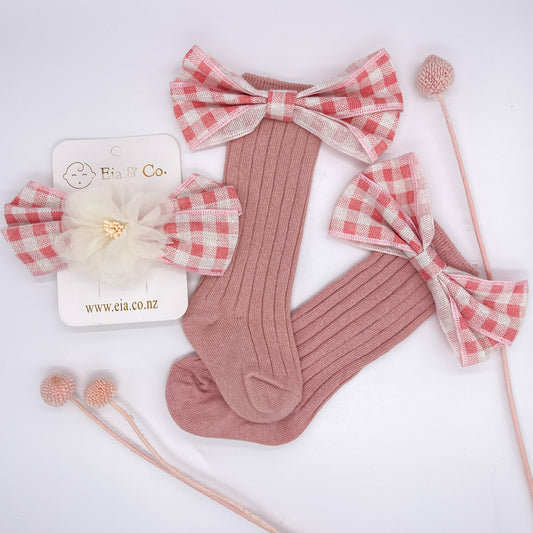 Sweet Maisie Socks With Headband - Blush