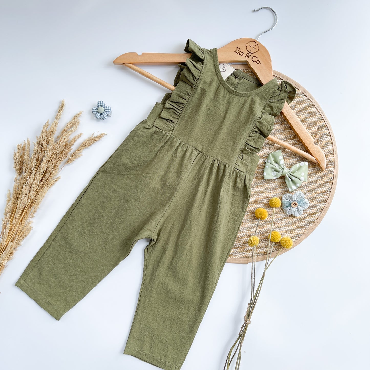 Finley Playsuit - Olive