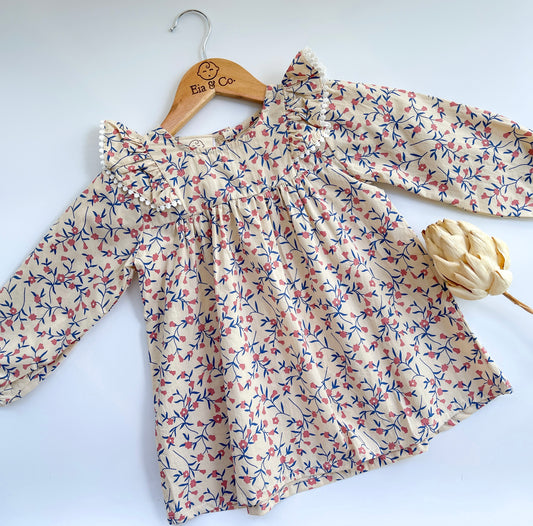 Aurora Floral Dress - Blush