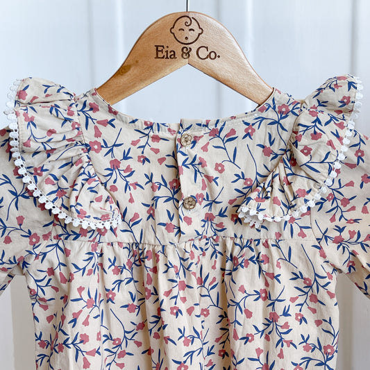 Aurora Floral Dress - Blush