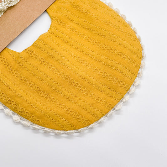 Handmade Dribble Bib - Marigold