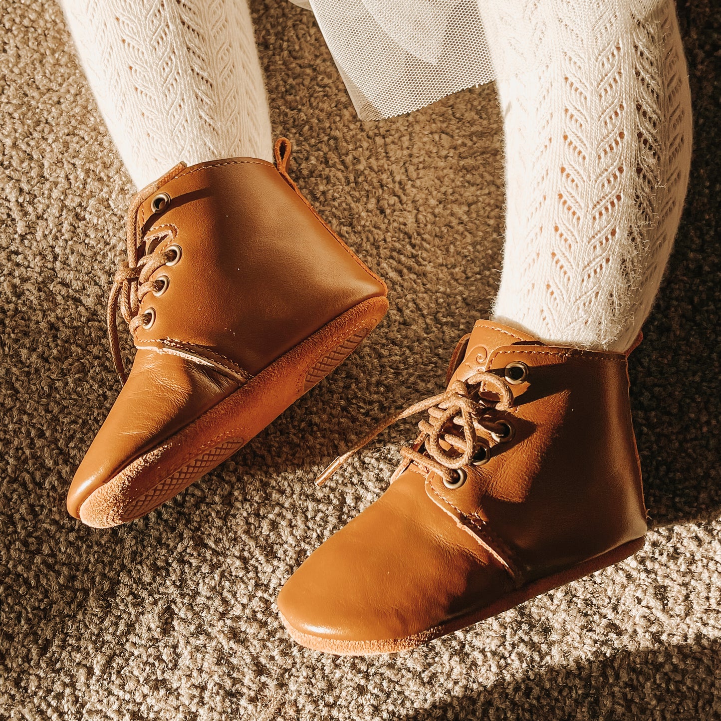 Classic Lace-Up Leather Boots