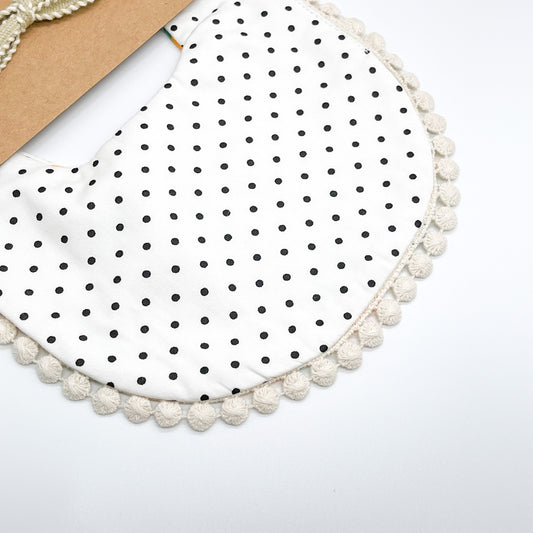 Handmade Dribble Bib - Mandarin