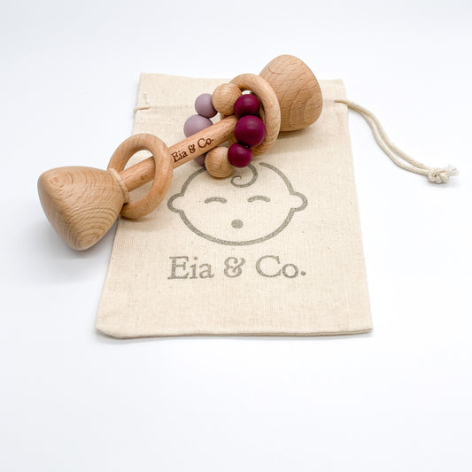 Wooden Rattle - Mangosteen