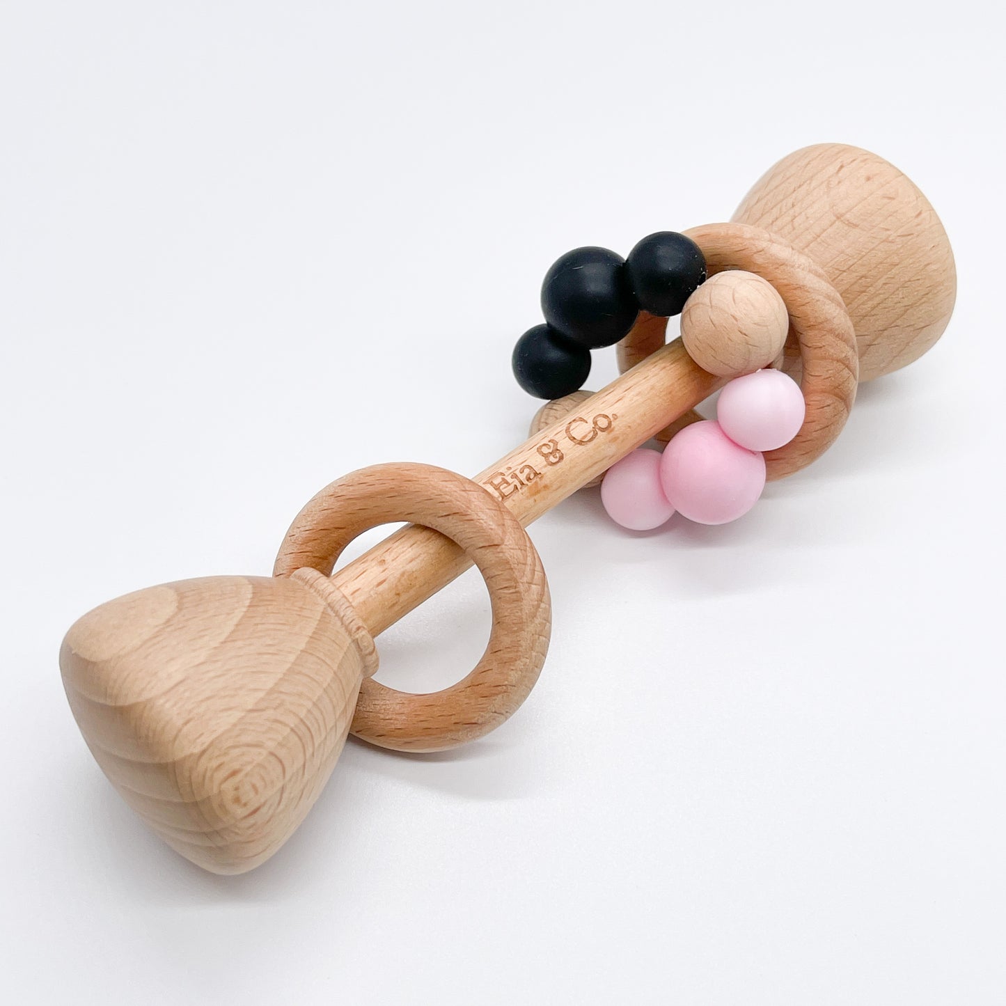 Wooden Rattle - Blueberry