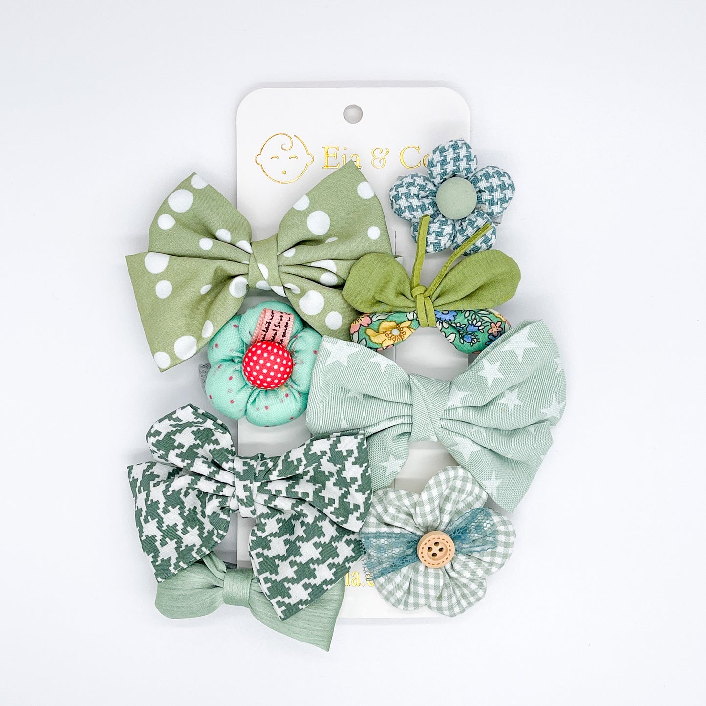 Meadow Hair Clips - Olive